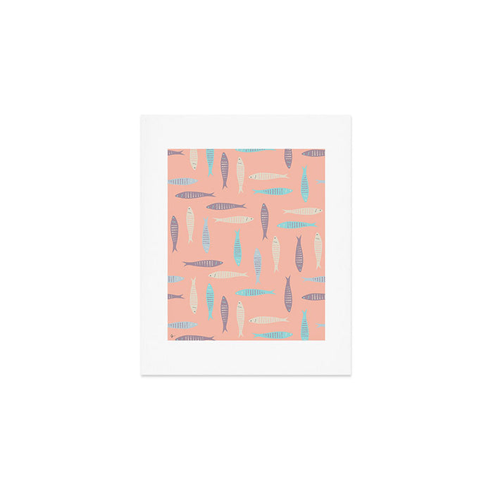 Sardines on Pink Art Print Gallery Image 1