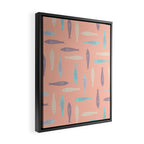 Sardines on Pink Framed Canvas Print Gallery Image 2