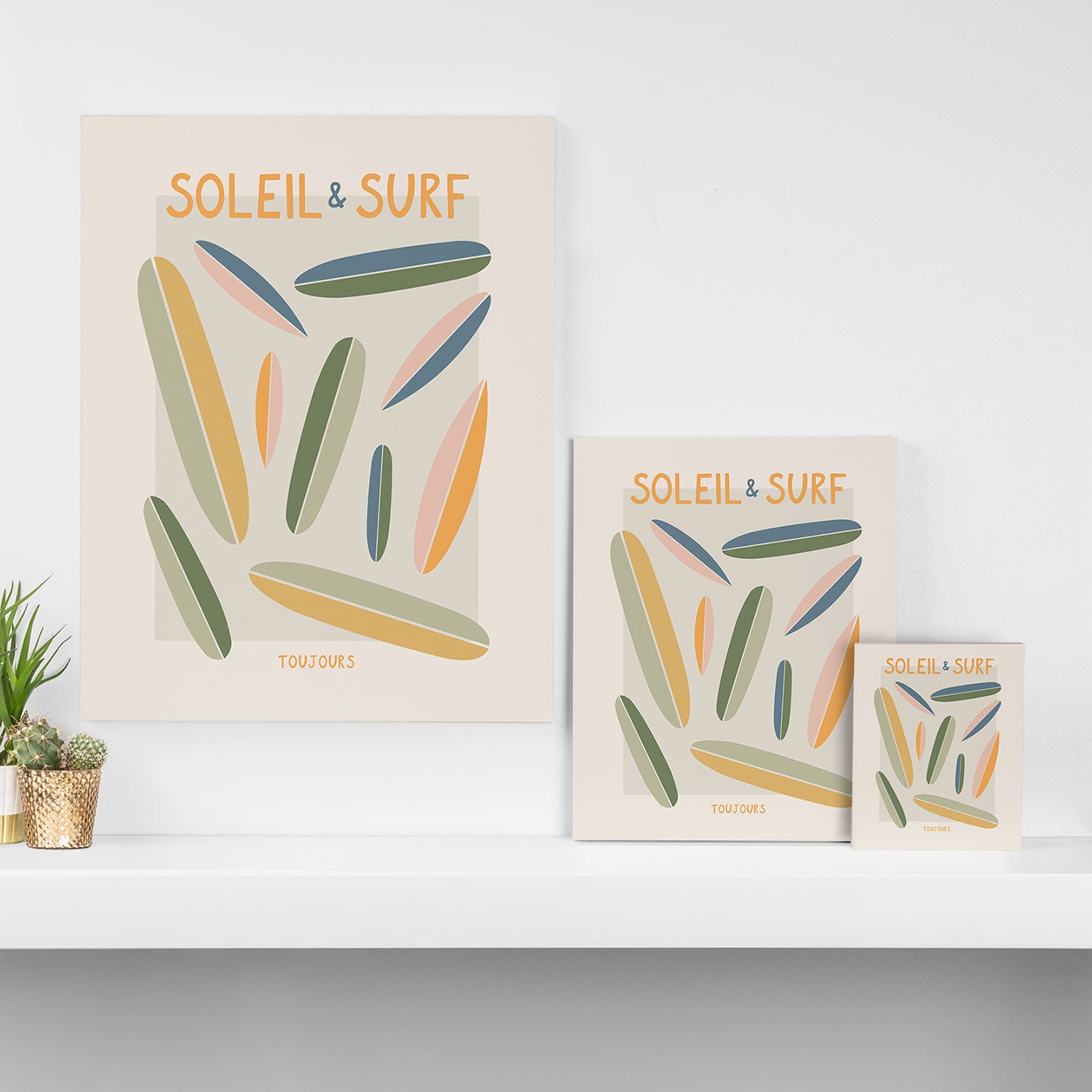 Soleil & Surf Toujours Canvas Print Gallery Image 3