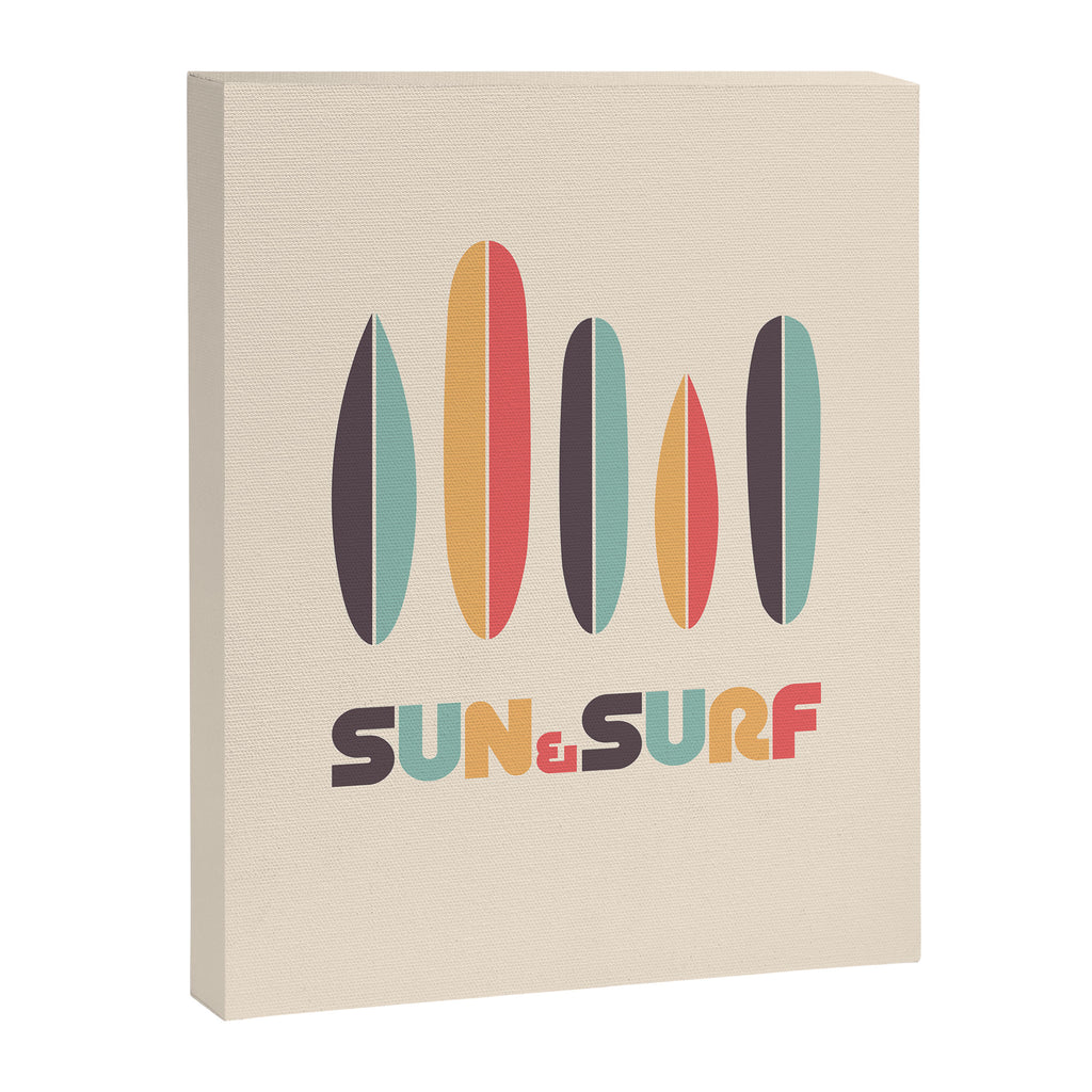 Sun & Surf Surfboards - Retro Rainbow Canvas Print Gallery Image 6