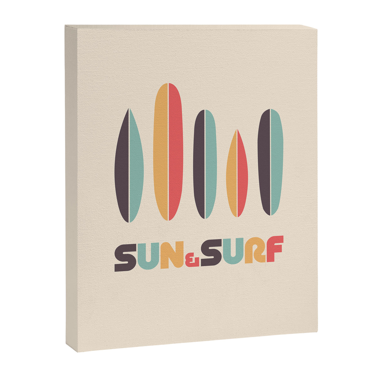 Sun & Surf Surfboards - Retro Rainbow Canvas Print Gallery Image 6
