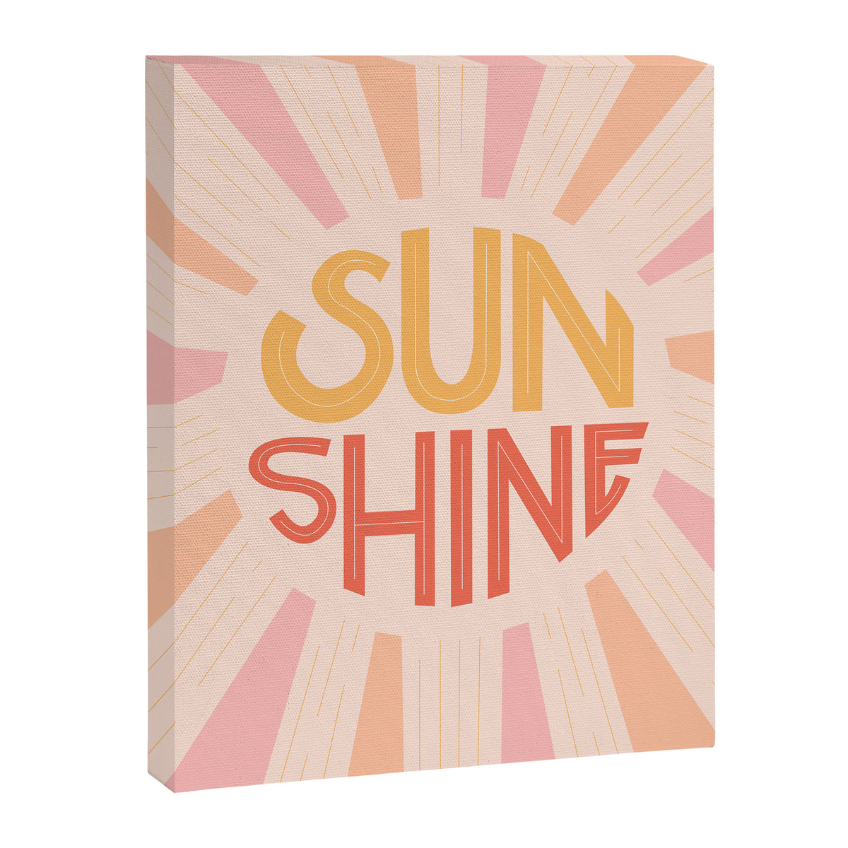 Sunshine Hand Lettering Canvas Print Gallery Image 6