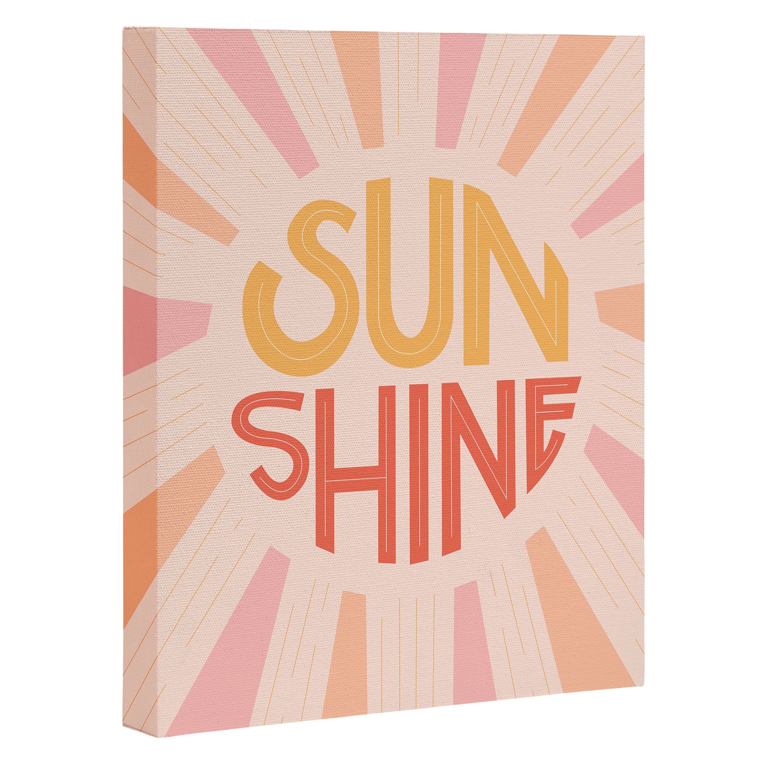 Sunshine Hand Lettering Canvas Print Gallery Image 3