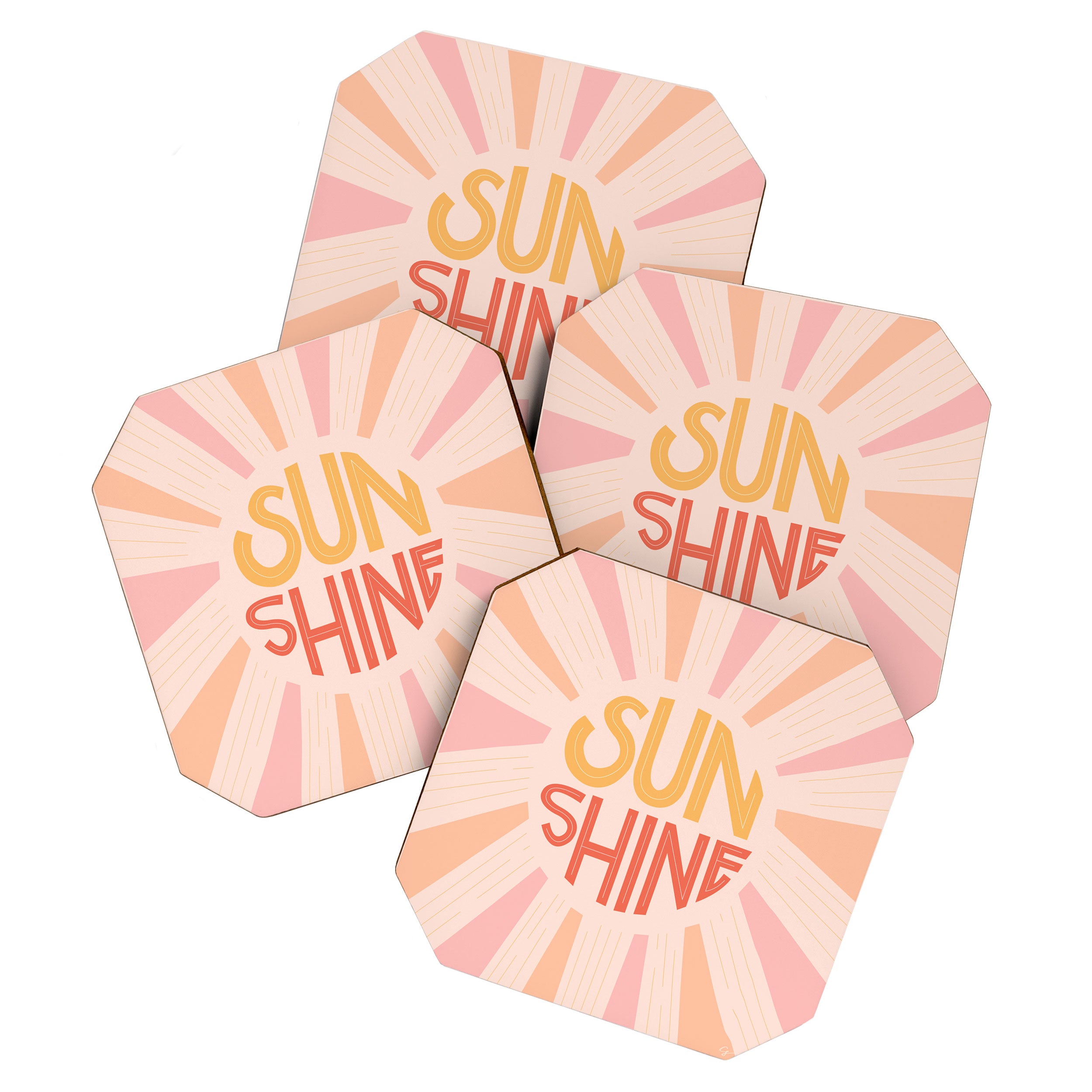 Sunshine Hand Lettering Coaster Gallery Image 1
