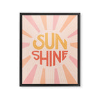 Sunshine Hand Lettering Framed Canvas Print Gallery Image 6