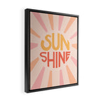 Sunshine Hand Lettering Framed Canvas Print Gallery Image 2