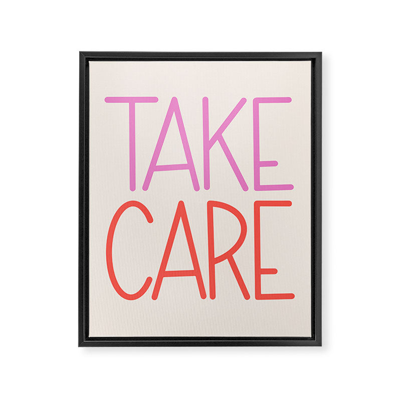 Take Care Framed Canvas Print Gallery Image 6