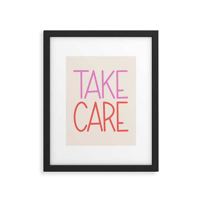 Take Care Framed Art Print Gallery Image 1