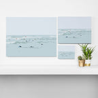 Tiny Surfers in Lima Canvas Print Gallery Image 3