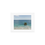 Retro Palm Beach Scene - Turquoise Ocean Wall Art Photography Art Print Gallery Image 1