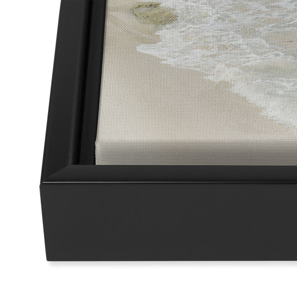 Soft Waves Along Rocky Shore Framed Canvas Print Gallery Image 3