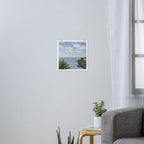 Tropical Ocean View - Blue Sea and Lush Greenery Wall Art Art Print Gallery Image 3