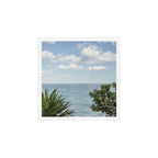 Tropical Ocean View - Blue Sea and Lush Greenery Wall Art Art Print Gallery Image 1