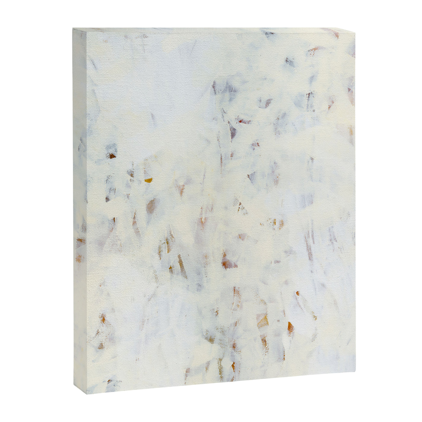 Highlandia 1 - all white abstract painting Canvas Print