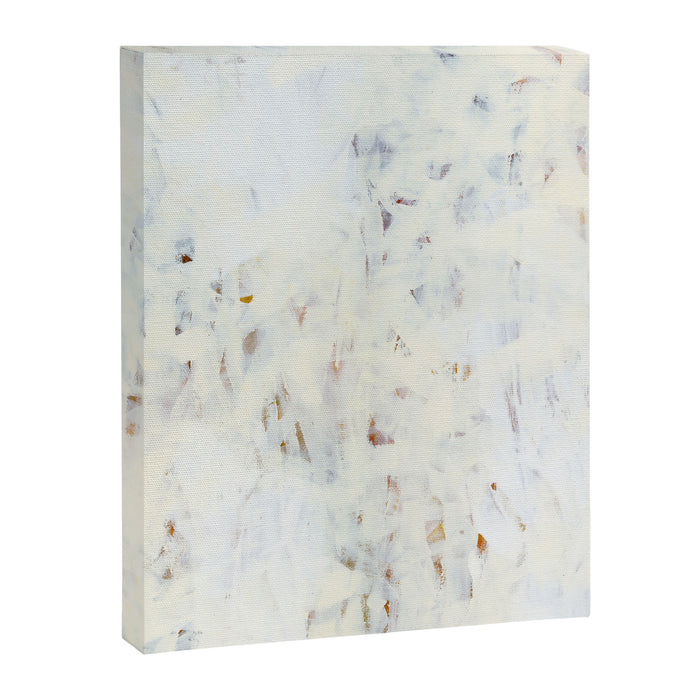 Highlandia 1 - all white abstract painting Canvas Print Gallery Image 1