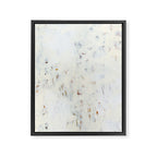 Highlandia 1 - all white abstract painting Framed Canvas Print Gallery Image 6