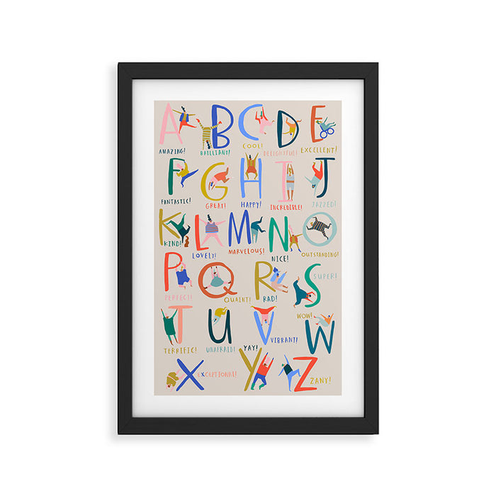 Feel Good ABCs Framed Art Print Gallery Image 1