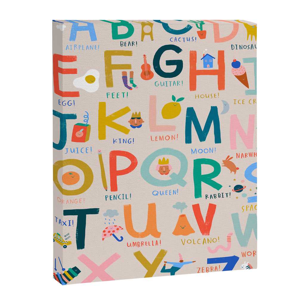 Fun Things Alphabet Canvas Print Gallery Image 6