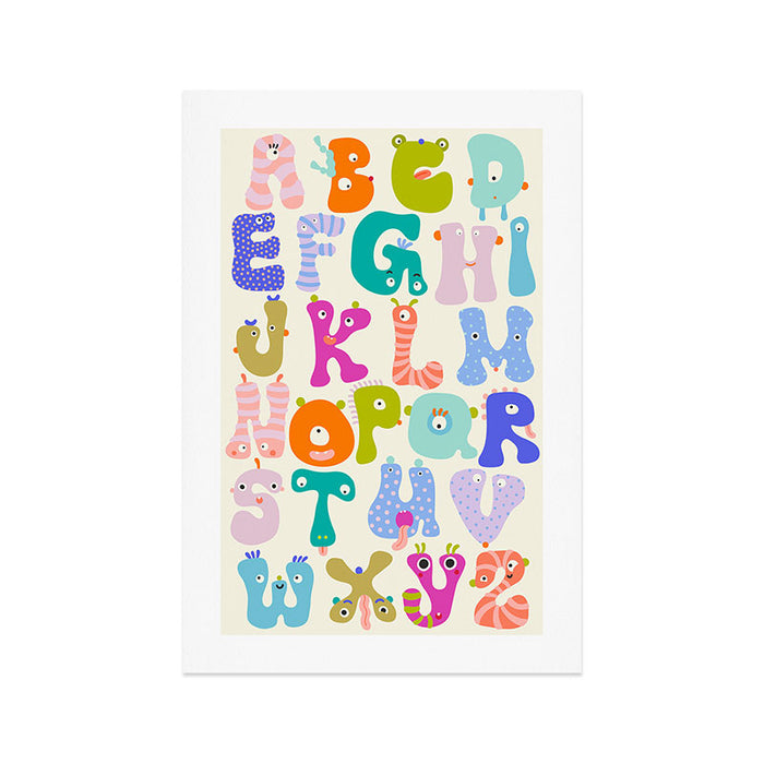 Little Creatures Alphabet Art Print Gallery Image 1