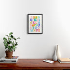 Little Creatures Alphabet Framed Art Print Gallery Image 2