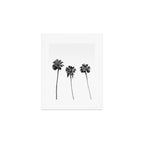 Black + White Palm Trees Art Print Gallery Image 1