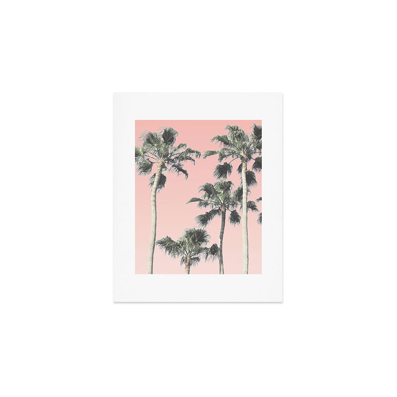 Blush Palms Art Print Gallery Image 1