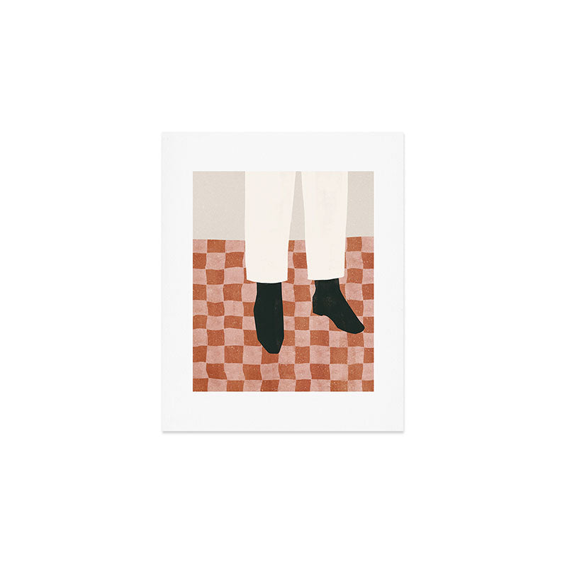 boots 'n checks Art Print Gallery Image 1