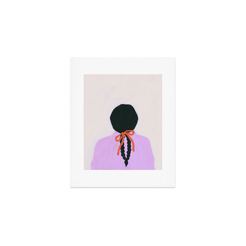braids & a bow Art Print Gallery Image 1
