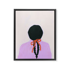 braids & a bow Framed Canvas Print Gallery Image 6