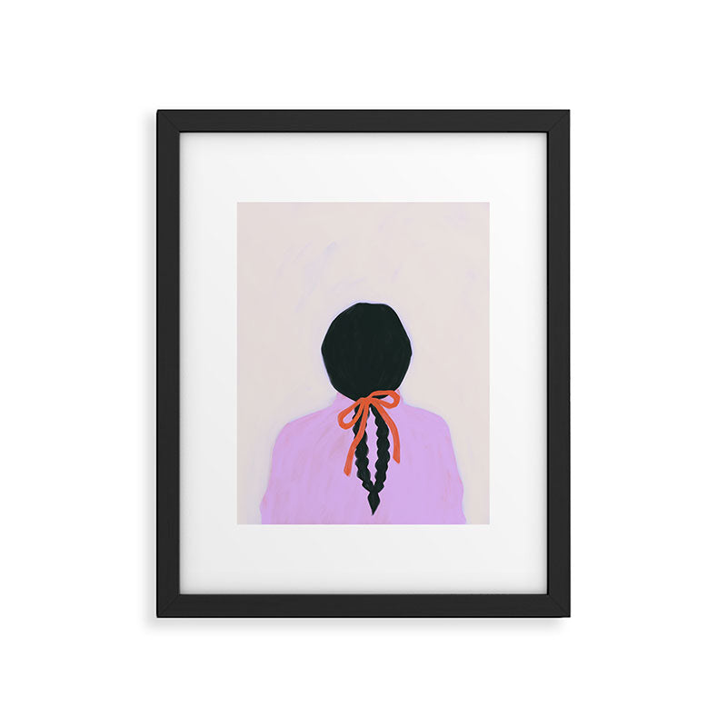 braids & a bow Framed Art Print Gallery Image 5