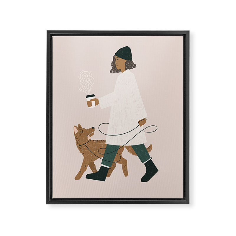 coffee + walkies Framed Canvas Print Gallery Image 6