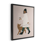 coffee + walkies Framed Canvas Print Gallery Image 2