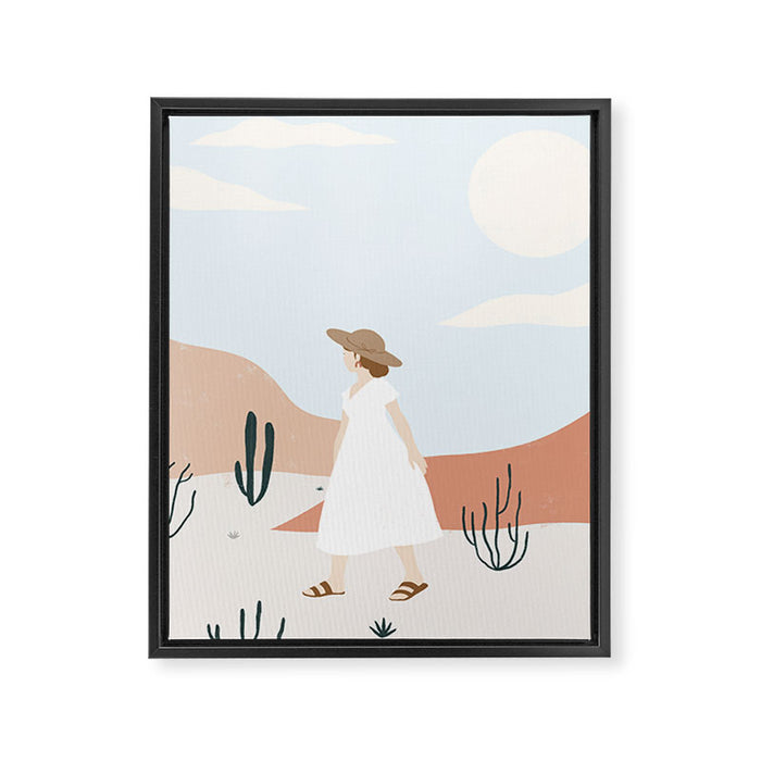desert wandering Framed Canvas Print Gallery Image 1