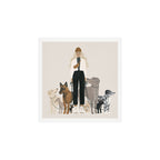 dog walker Art Print Gallery Image 1