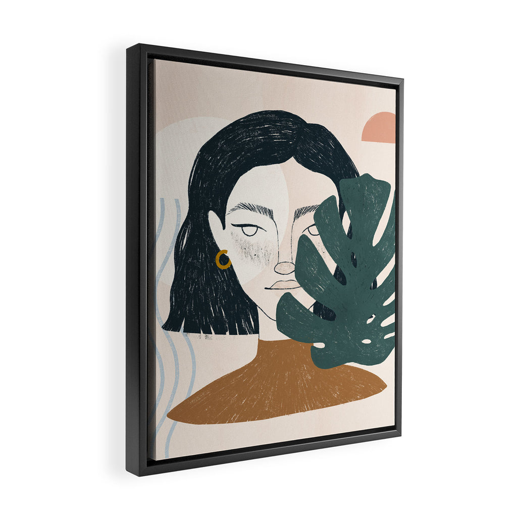 full moon mood Framed Canvas Print Gallery Image 2