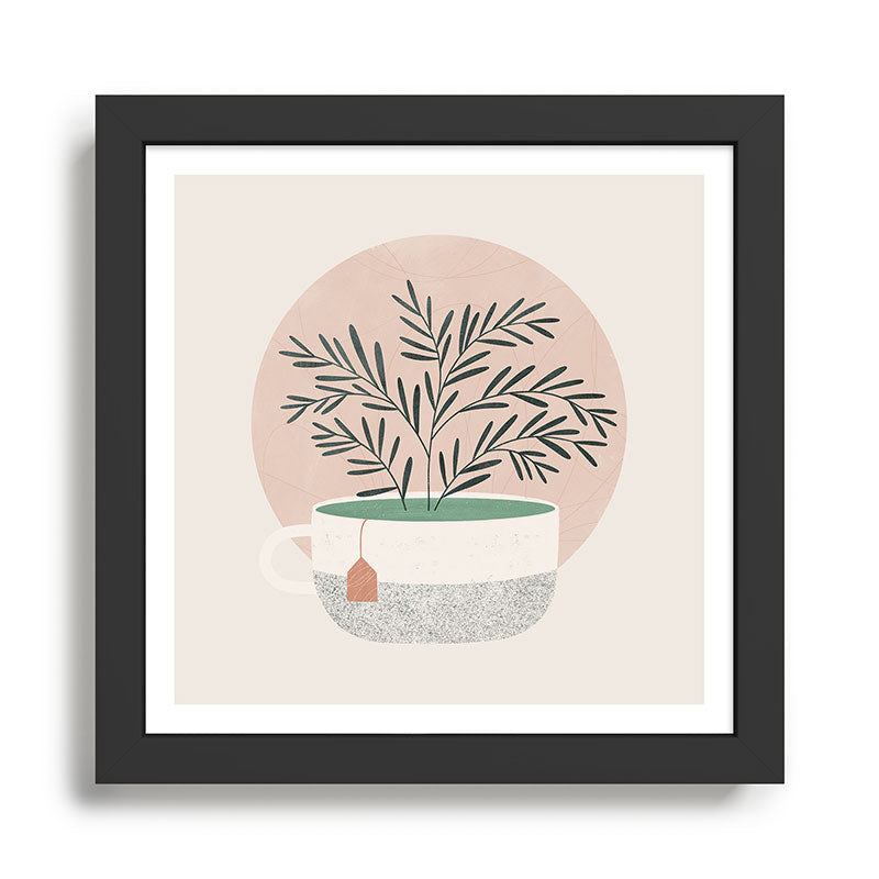 green tea Framed Art Print Gallery Image 1