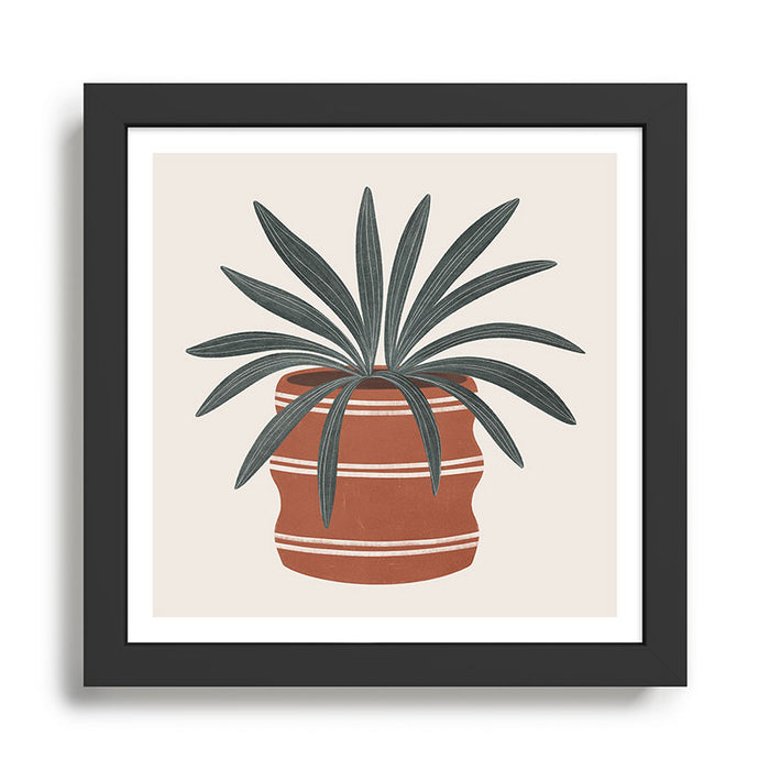 happy houseplant Framed Art Print Gallery Image 1