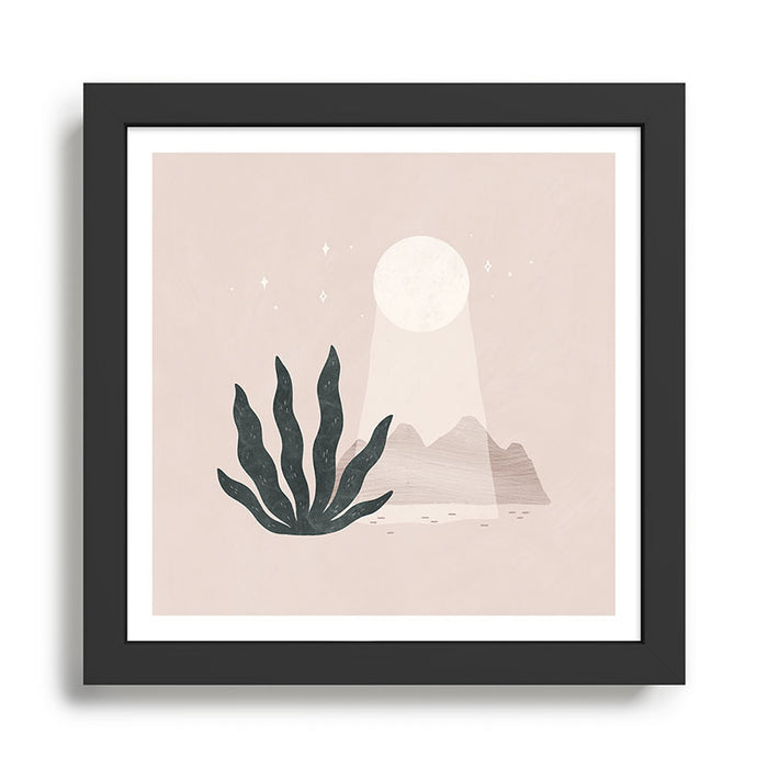 moonbeam desert Framed Art Print Gallery Image 1