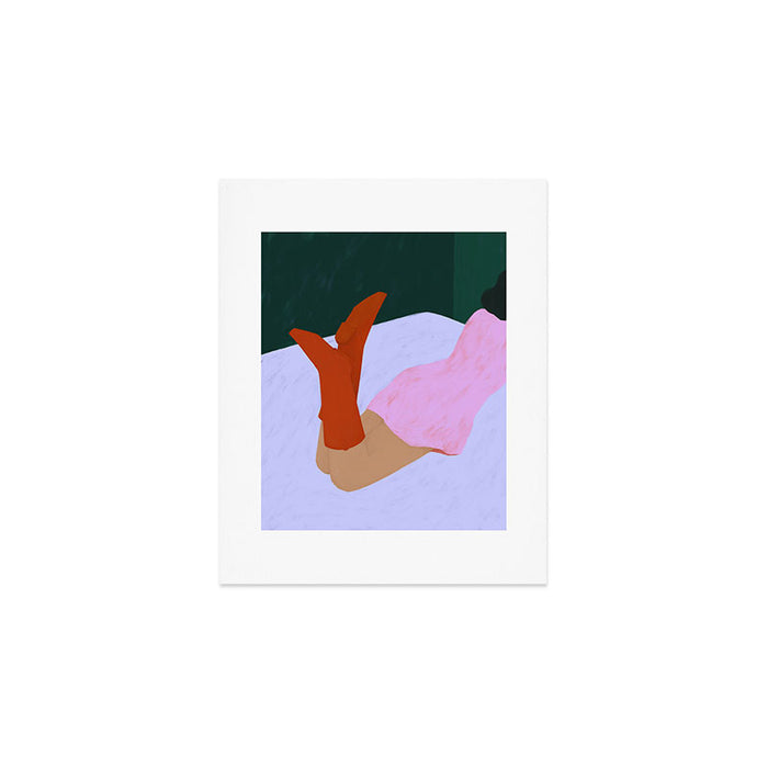 red boots Art Print Gallery Image 1