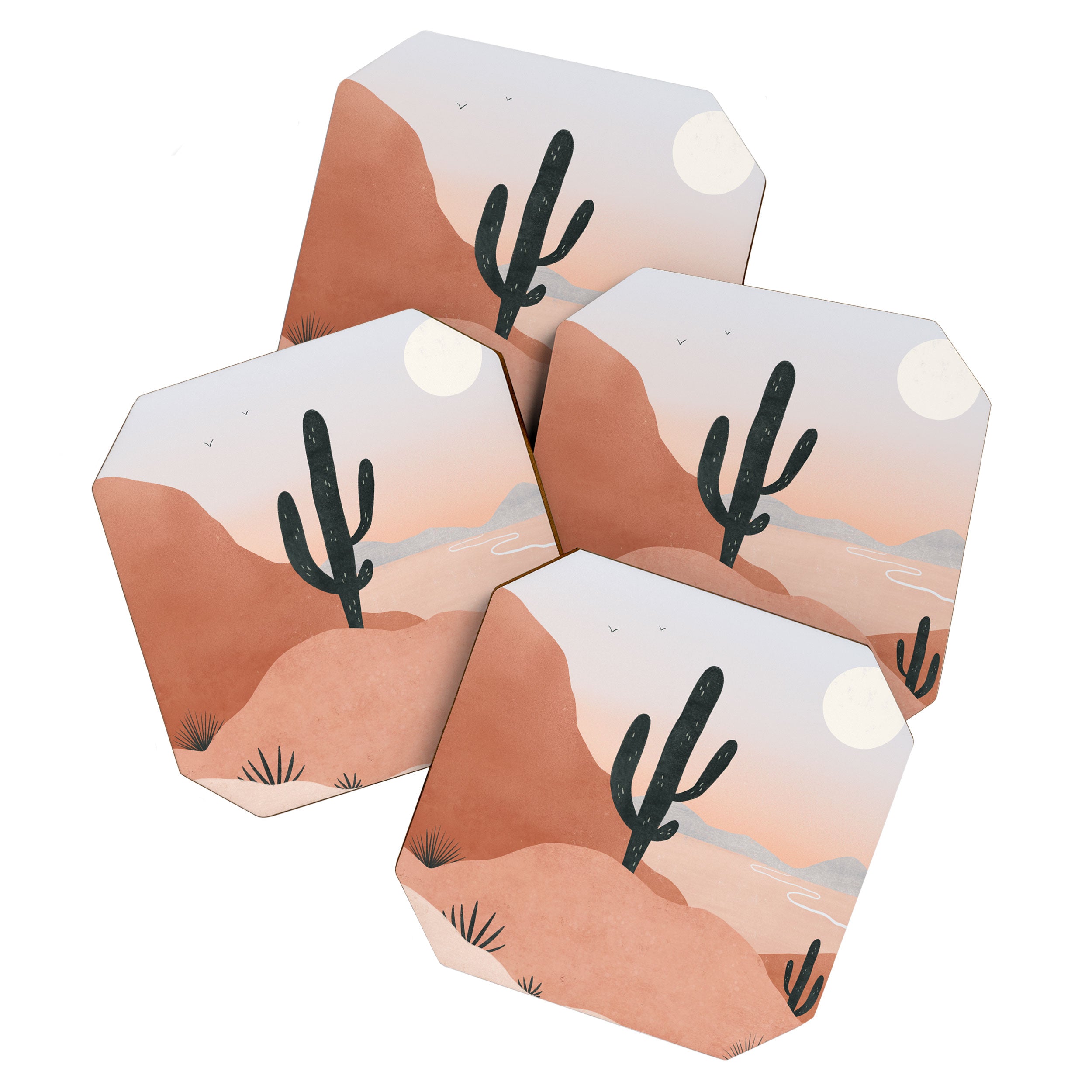 saguaro sunset Coaster Gallery Image 1