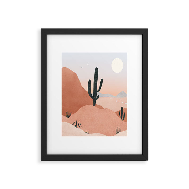 saguaro sunset Framed Art Print Gallery Image 4