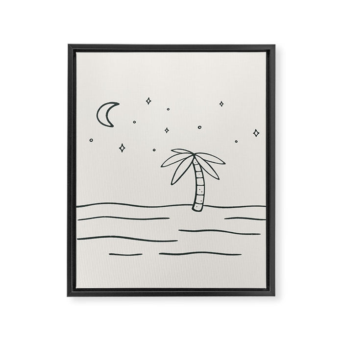 sand and stars Framed Canvas Print Gallery Image 1