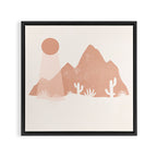 sonoran shapes Framed Canvas Print Gallery Image 3