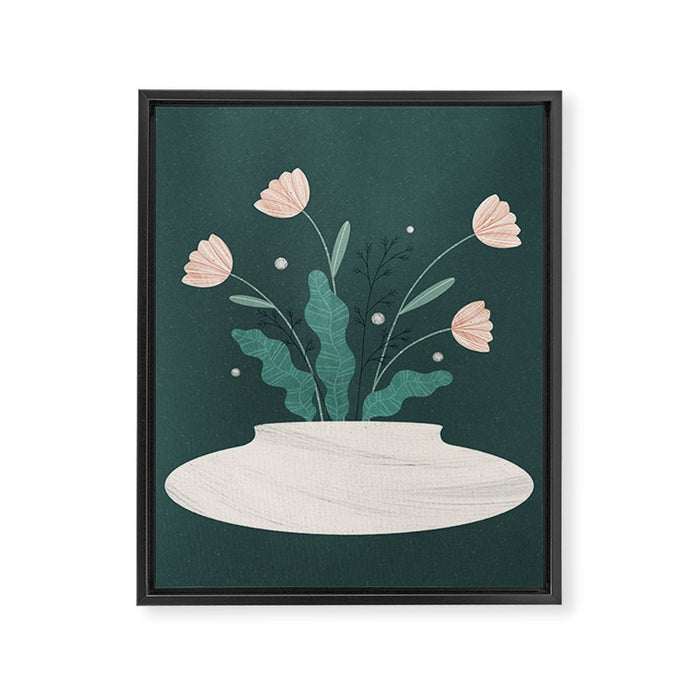 spring vase Framed Canvas Print Gallery Image 1