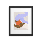 thinking pose Framed Art Print Gallery Image 5