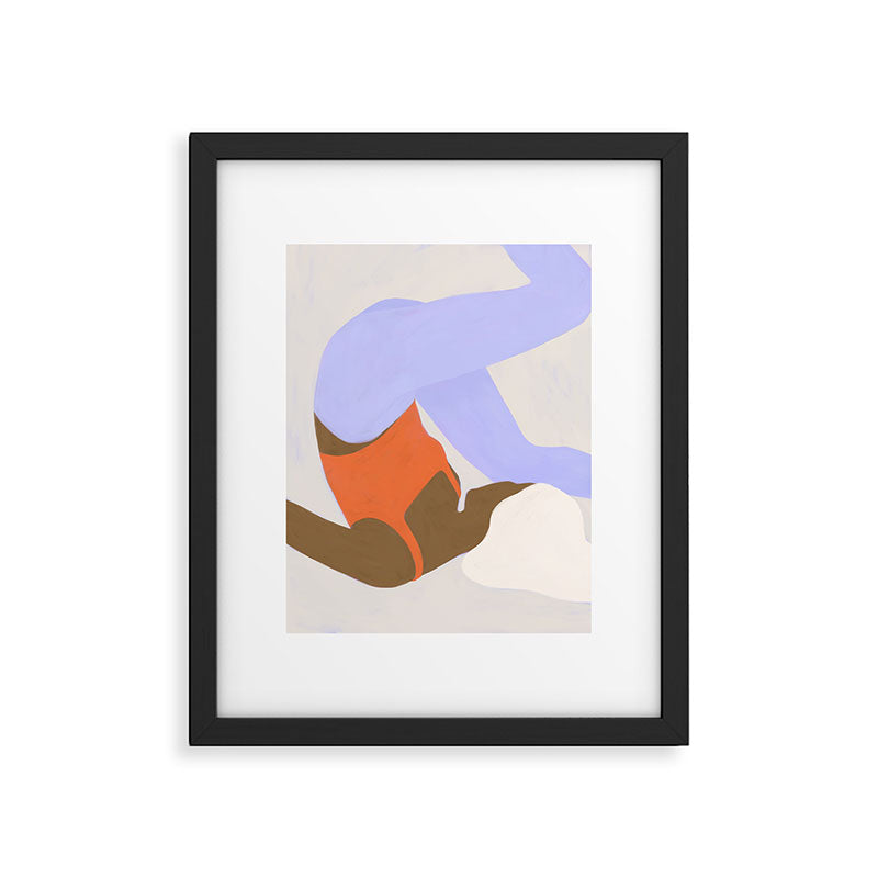 thinking pose Framed Art Print Gallery Image 5