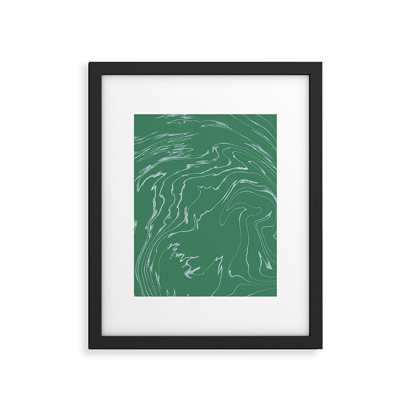 wavelength | green Framed Art Print Gallery Image 6