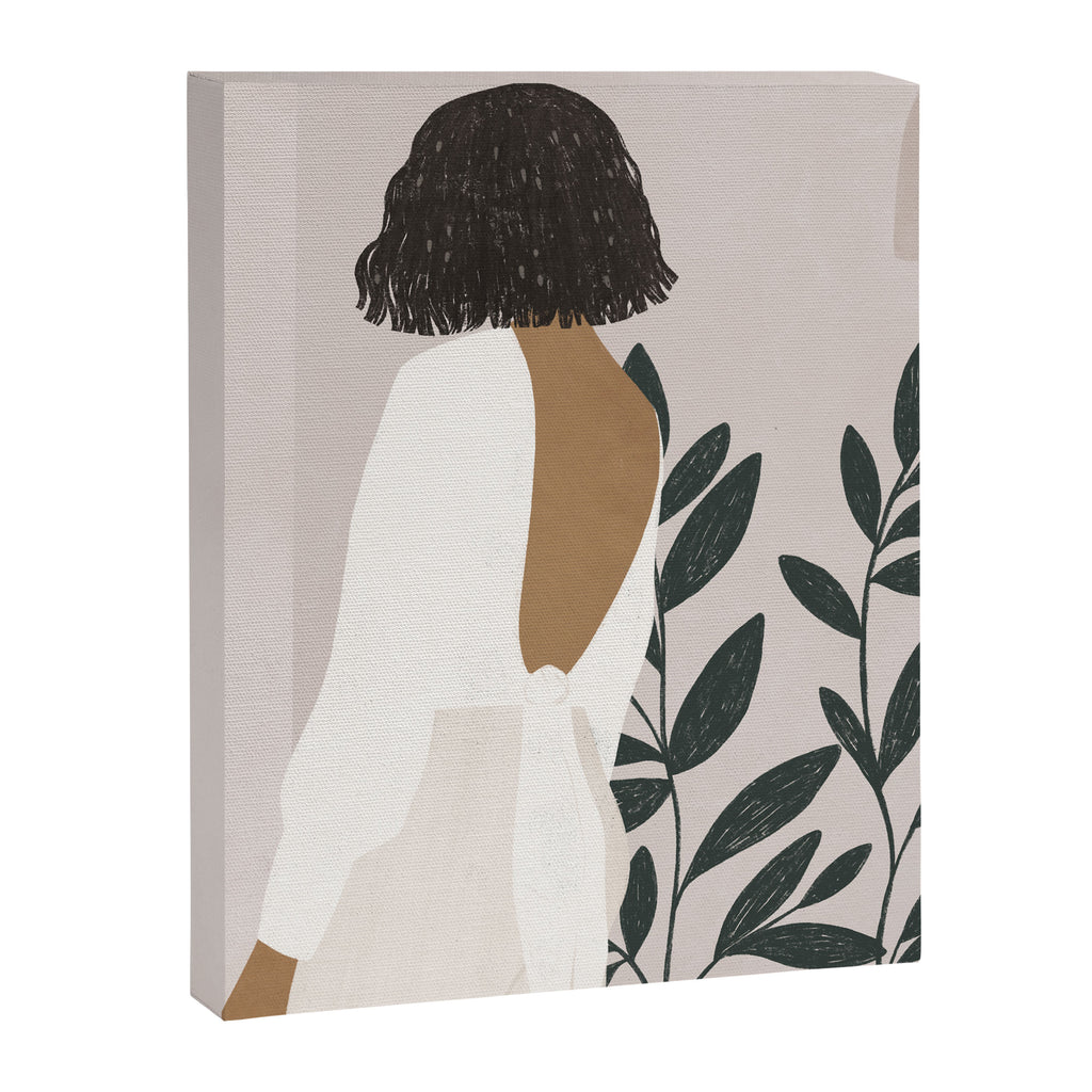 wearing white Canvas Print Gallery Image 8