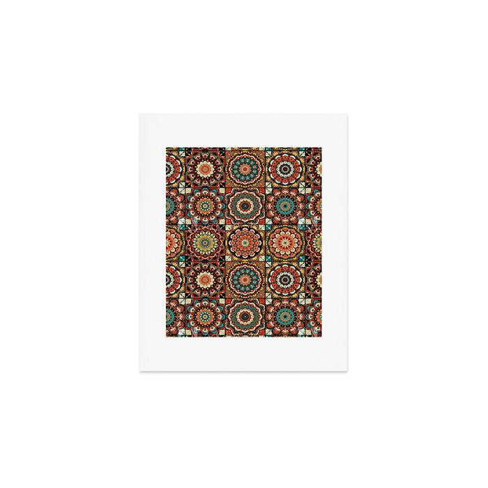talavera mexican style pattern Art Print Gallery Image 1