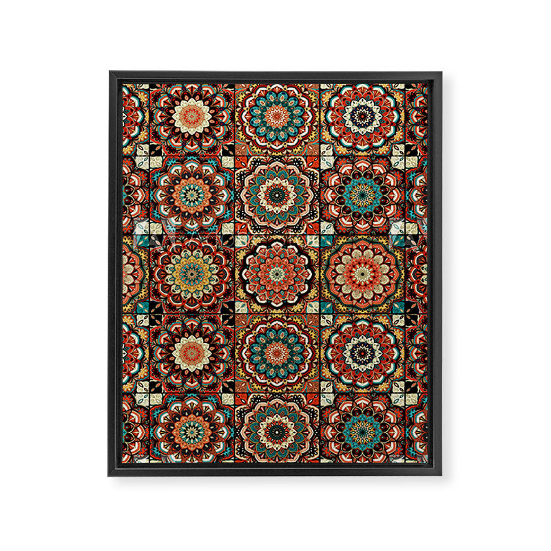 talavera mexican style pattern Framed Canvas Print Gallery Image 8